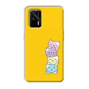 Colorful Kittens Phone Customized Printed Back Cover for Realme X7 Max 5G