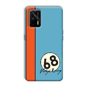 Vintage Racing Phone Customized Printed Back Cover for Realme X7 Max 5G