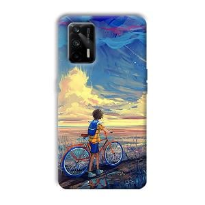 Boy & Sunset Phone Customized Printed Back Cover for Realme X7 Max 5G