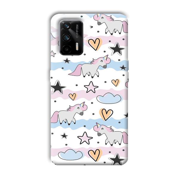 Unicorn Pattern Phone Customized Printed Back Cover for Realme X7 Max 5G