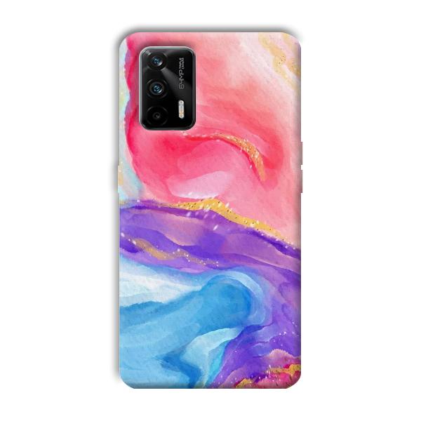 Water Colors Phone Customized Printed Back Cover for Realme X7 Max 5G