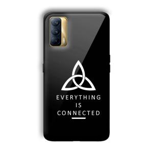 Everything is Connected Customized Printed Glass Back Cover for Realme X7