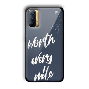 Worth Every Mile Customized Printed Glass Back Cover for Realme X7