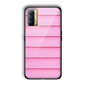 Pink Waves Customized Printed Glass Back Cover for Realme X7