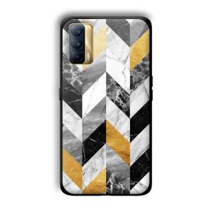 Marble Tiles Customized Printed Glass Back Cover for Realme X7