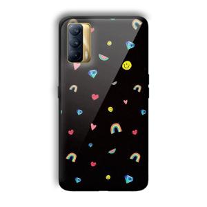 Multi Object Customized Printed Glass Back Cover for Realme X7