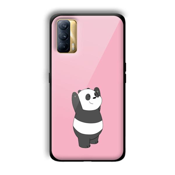 Pink Panda Customized Printed Glass Back Cover for Realme X7