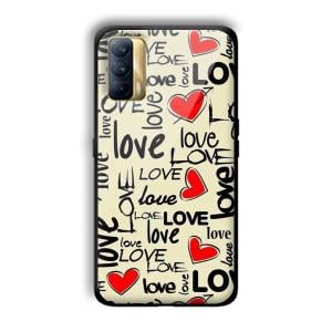 Love Customized Printed Glass Back Cover for Realme X7