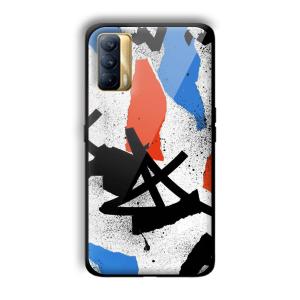 Abstract Graffiti Customized Printed Glass Back Cover for Realme X7