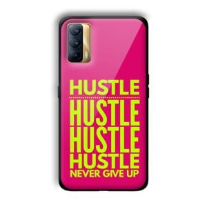 Never Give Up Customized Printed Glass Back Cover for Realme X7