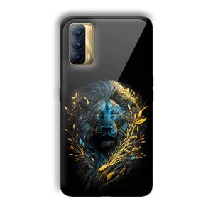 Golden Lion Customized Printed Glass Back Cover for Realme X7