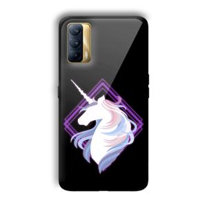 Unicorn Customized Printed Glass Back Cover for Realme X7