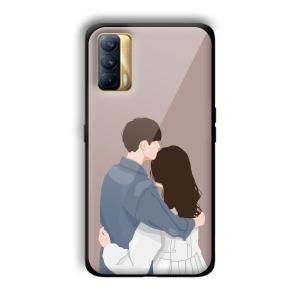 Cute Couple Customized Printed Glass Back Cover for Realme X7