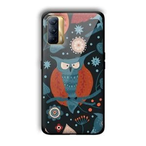 Blue Owl Customized Printed Glass Back Cover for Realme X7