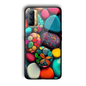 Colored Pebbles Customized Printed Glass Back Cover for Realme X7