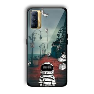 Little Astronaut Customized Printed Glass Back Cover for Realme X7