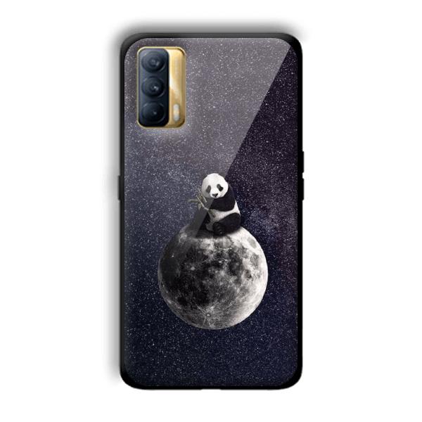 Astronaut Panda Customized Printed Glass Back Cover for Realme X7