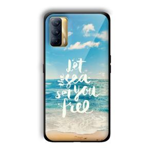 Let the Sea Set you Free Customized Printed Glass Back Cover for Realme X7