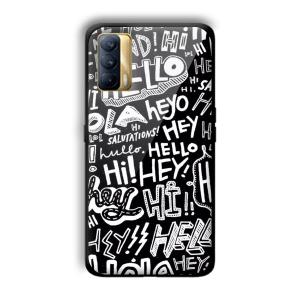 Hello Customized Printed Glass Back Cover for Realme X7
