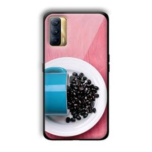 Coffee Beans Customized Printed Glass Back Cover for Realme X7