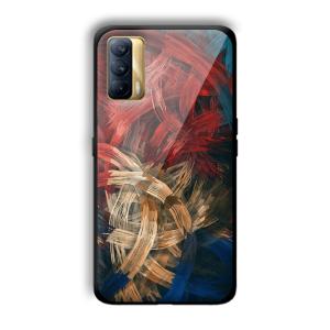 Painted Frame Customized Printed Glass Back Cover for Realme X7