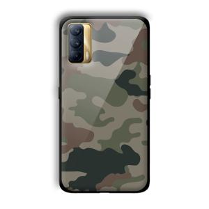 Green Camo Customized Printed Glass Back Cover for Realme X7