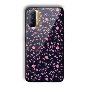 Little Pink Petals Customized Printed Glass Back Cover for Realme X7