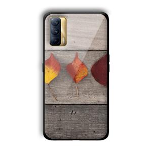 Rusty Leaves Customized Printed Glass Back Cover for Realme X7