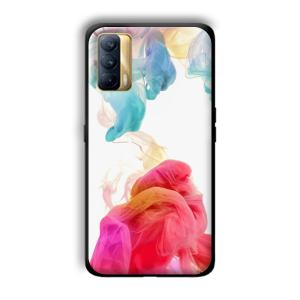 Water Colors Customized Printed Glass Back Cover for Realme X7