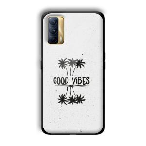 Good Vibes Customized Printed Glass Back Cover for Realme X7