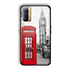 Telephone Retro Customized Printed Glass Back Cover for Realme X7