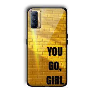You Go Girl Customized Printed Glass Back Cover for Realme X7