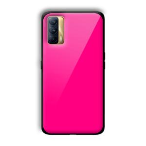 Neon Pink Customized Printed Glass Back Cover for Realme X7