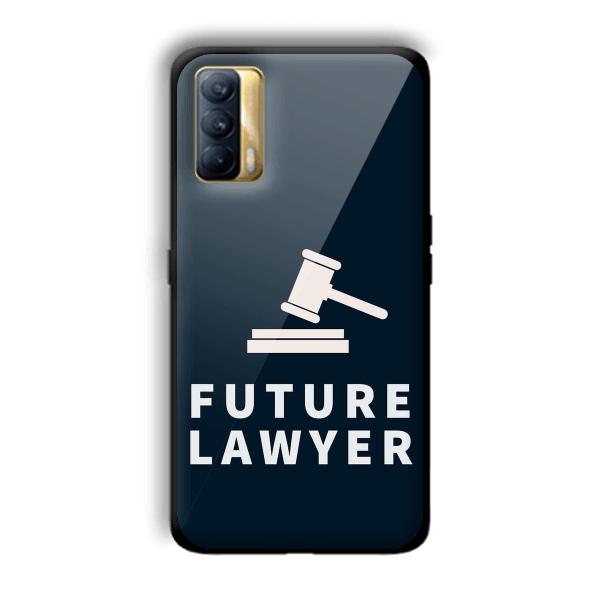 Future Lawyer Customized Printed Glass Back Cover for Realme X7