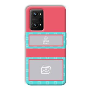 Blue Pink Customized Printed Back Cover for Realme GT NEO 3T
