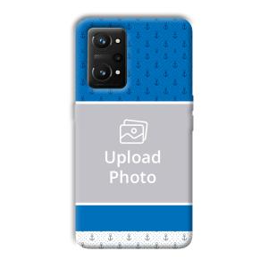 Blue White Design Customized Printed Back Cover for Realme GT NEO 3T