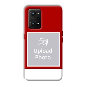 Red & White Customized Printed Back Cover for Realme GT NEO 3T