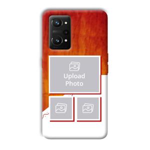 Red White Background Customized Printed Back Cover for Realme GT NEO 3T