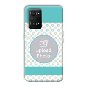 Blue Flowers Customized Printed Back Cover for Realme GT NEO 3T