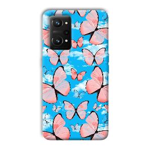 Pink Butterflies Phone Customized Printed Back Cover for Realme GT NEO 3T