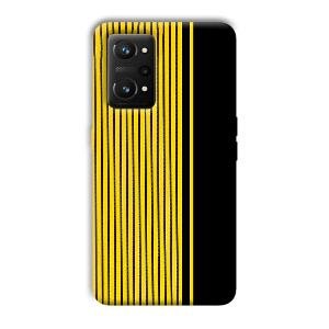 Yellow Black Design Phone Customized Printed Back Cover for Realme GT NEO 3T