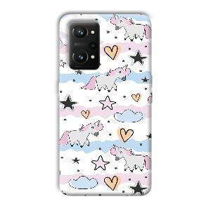 Unicorn Pattern Phone Customized Printed Back Cover for Realme GT NEO 3T