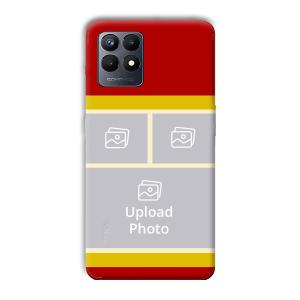 Red Yellow Collage Customized Printed Back Cover for Realme Narzo 50