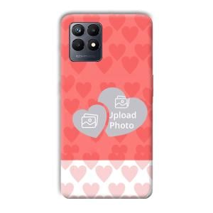 2 Hearts Customized Printed Back Cover for Realme Narzo 50