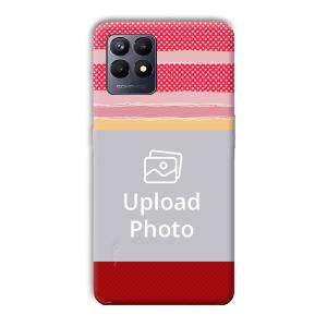 Red Pink Design Customized Printed Back Cover for Realme Narzo 50