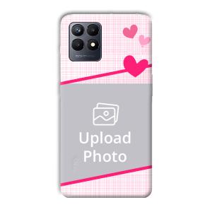 Pink Check Customized Printed Back Cover for Realme Narzo 50