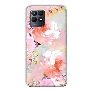 Floral Canvas Phone Customized Printed Back Cover for Realme Narzo 50