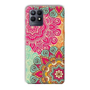 Floral Design Phone Customized Printed Back Cover for Realme Narzo 50