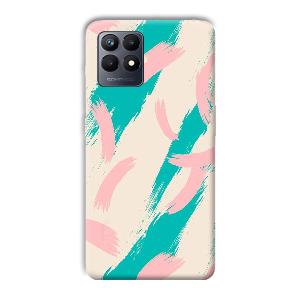 Pinkish Blue Phone Customized Printed Back Cover for Realme Narzo 50