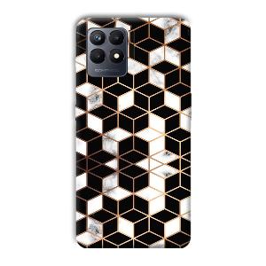 Black Cubes Phone Customized Printed Back Cover for Realme Narzo 50
